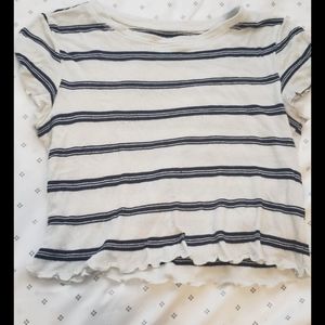 Cropped Striped tee